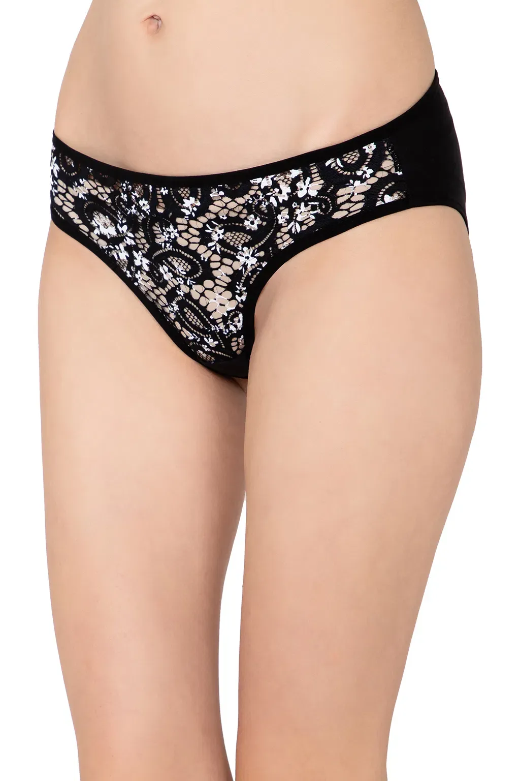 Low Waist Bikini Panty in Black