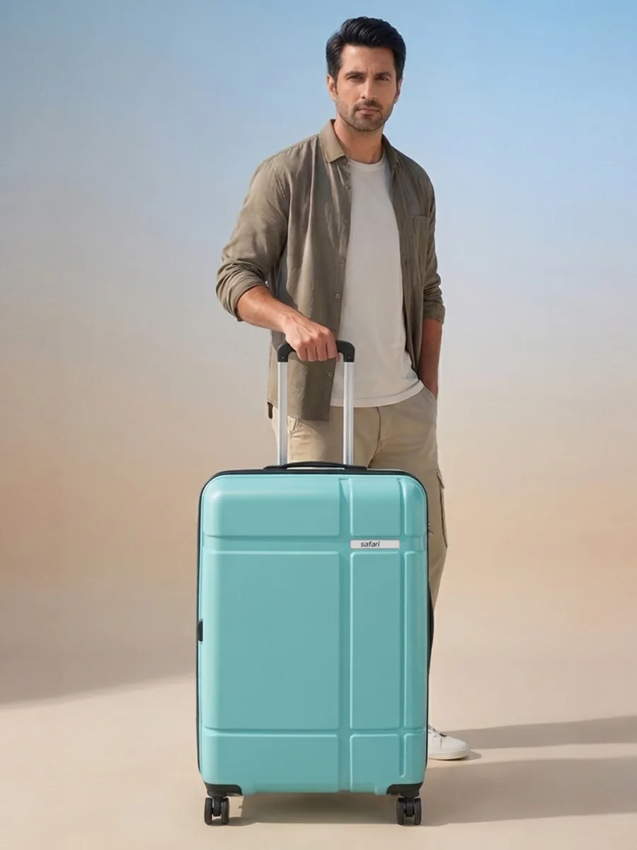 Teal Trolley Suitcase