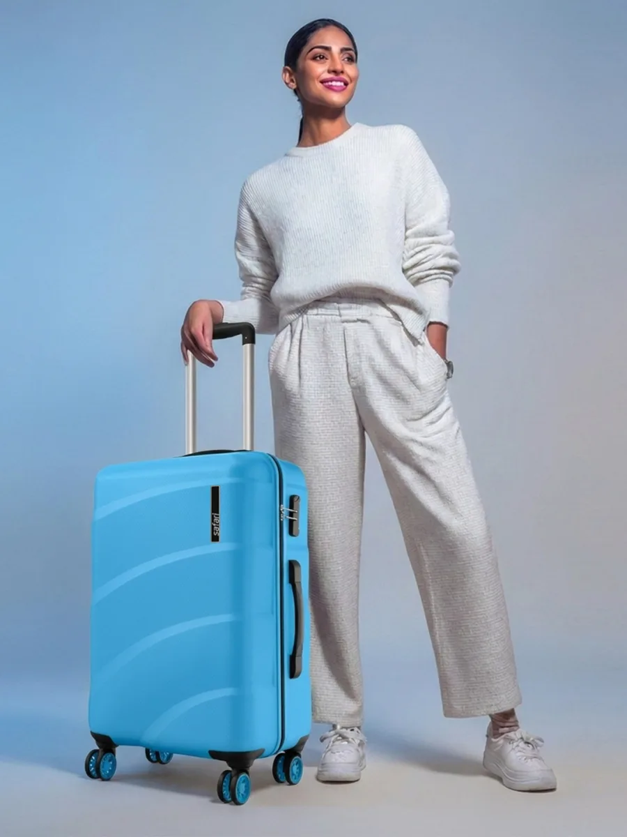 Sky Blue Cabin Trolley Suitcase