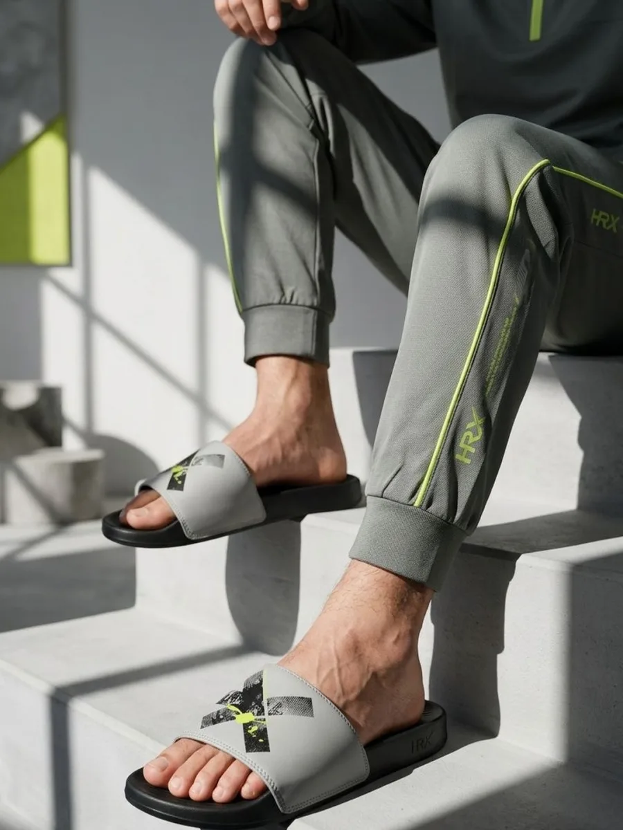 Grey Slip-On Sliders