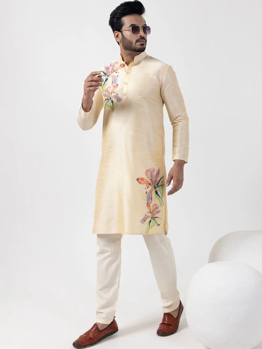 Mens Printed Kurta
