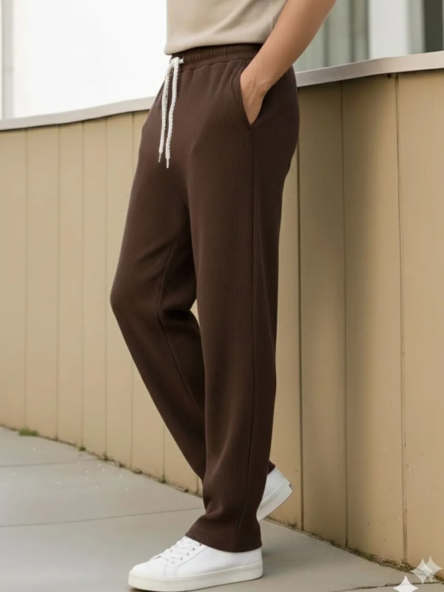 Bold Tapered Trousers — Berry