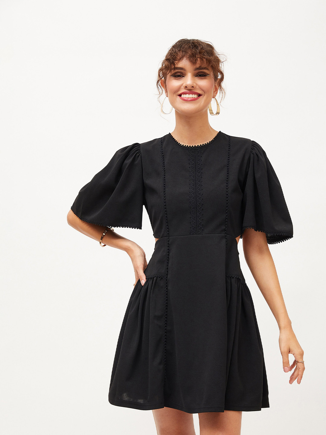 Tiered A-Line Midi Dress