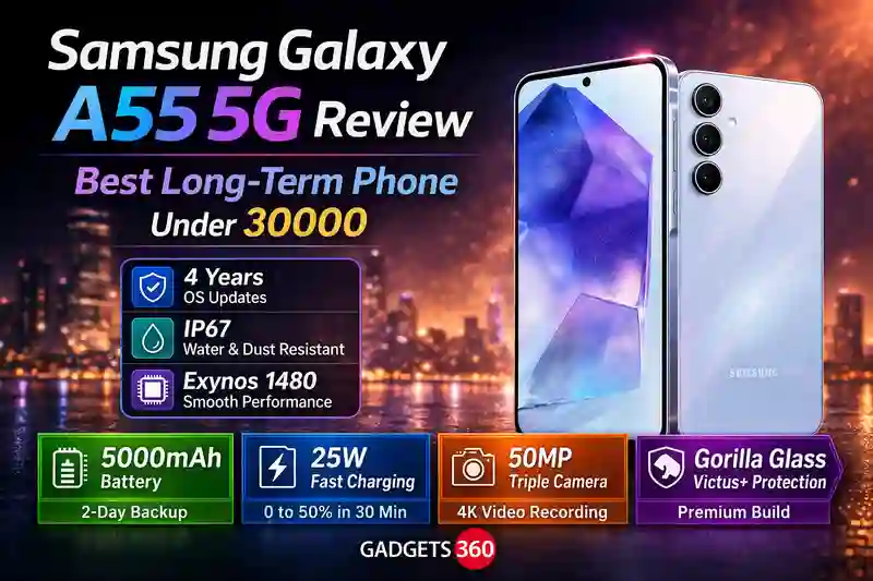 Samsung Galaxy A55 5G Review: Best Long-Term Phone Under 30000
